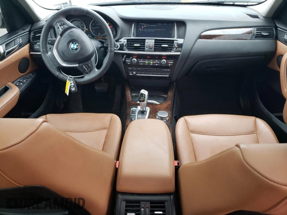 2016 BMW X3 xDrive28i with VIN 5UXWX9C58G0D63675, listed as a Copart auction lot 86893554 with 91,722 mi miles and Salvage Title. Bid and sale history available at carsss.com. Image 8.