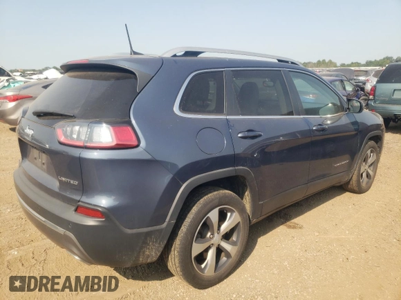 2020 Jeep Cherokee Limited with VIN 1C4PJLDX4LD596814, listed as a Copart auction lot 64524984 with 55,593 mi miles and Salvage title. Bid and sale history available at DreamBid. Image 3.