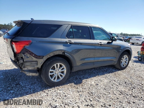 2020 Ford Explorer with VIN 1FMSK8BH9LGB55268, listed as a Copart auction lot 41991255 with 105,122 mi miles and Salvage Title. Bid and sale history available at carsss.com. Image 3.