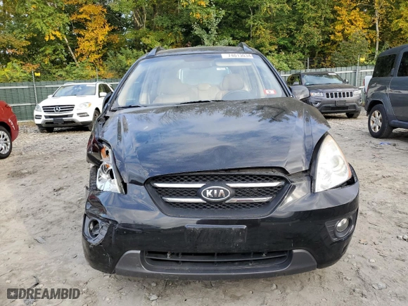 2007 Kia Rondo EX with VIN KNAFG526977118504, listed as a Copart auction lot 74013034 with 95,620 mi miles and Salvage Title. Bid and sale history available at carsss.com. Image 5.
