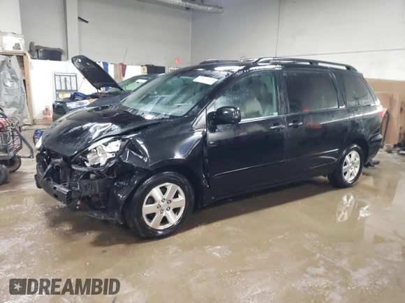 2008 Toyota Sienna XLE with VIN 5TDZK22C78S216036, listed as a Copart auction lot 47835365 with 176,325 mi miles and Salvage Title. Bid and sale history available at carsss.com. Image 1.