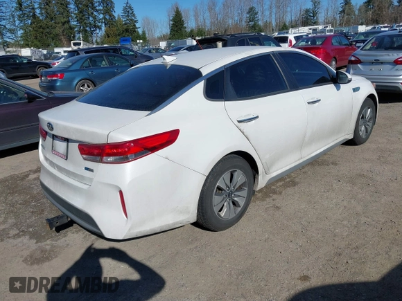 2017 Kia Optima with VIN KNAGT4LE9H5012924, listed as a IAAI auction lot 41682280 with 104,820 mi miles and . Bid and sale history available at DreamBid. Image 4.