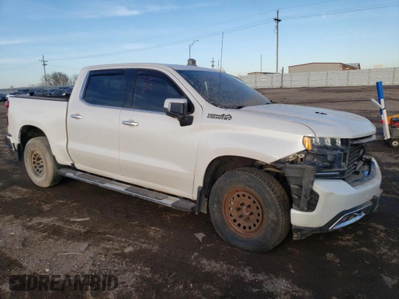 2020 Chevrolet Silverado 1500 High Country with VIN 1GCUYHEL3LZ228960, listed as a Copart auction lot 49485455 with 113,558 mi miles and Salvage Title. Bid and sale history available at carsss.com. Image 4.
