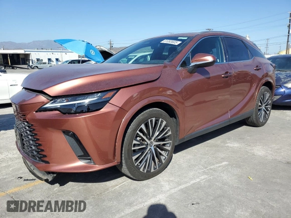 2023 Lexus RX 350 z VIN 2T2BAMCA2PC016603, wystawiony jako Copart lot #61083605 z przebiegiem 22 175 mil mil oraz Szkoda całkowita • Salvage title. Historia ofert i sprzedaży dostępna na DreamBid. Obrazek 1.