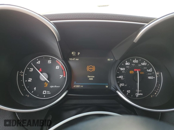 2020 Alfa Romeo Giulia with VIN ZARFAMAN6L7626100, listed as a Copart auction lot 51003135 with 41,991 mi miles and Salvage title. Bid and sale history available at DreamBid. Image 9.