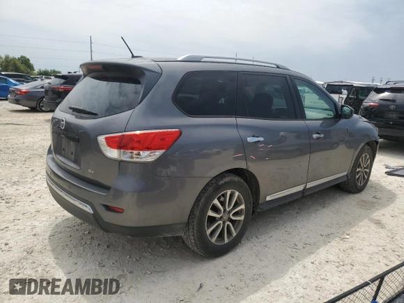 2015 Nissan Pathfinder S with VIN 5N1AR2MN6FC647324, listed as a Copart auction lot 49912715 with 193,958 mi miles and Salvage Title. Bid and sale history available at carsss.com. Image 3.