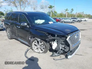 2022 Hyundai Palisade SEL z VIN KM8R44HE1NU415147, wystawiony jako IAAI lot #41561890 z przebiegiem 43 607 mil mil oraz . Historia ofert i sprzedaży dostępna na DreamBid. Obrazek 1.