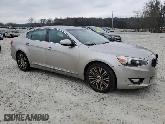 2014 Kia Cadenza Premium with VIN KNALN4D75E5120252, listed as a Copart auction lot 44543654 with 188,338 mi miles and Non Repairable. Bid and sale history available at carsss.com. Image 4.
