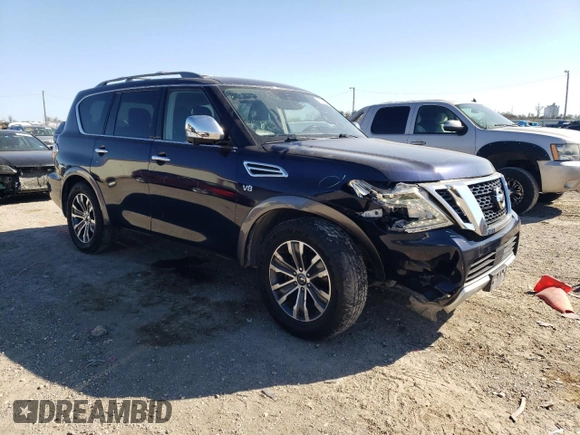 2018 Nissan Armada SV with VIN JN8AY2ND0J9059961, listed as a Copart auction lot 46755125 with 126,792 mi miles and Salvage Title. Bid and sale history available at carsss.com. Image 4.