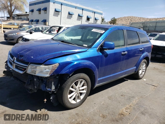 2015 Dodge Journey SXT with VIN 3C4PDDBG8FT709386, listed as a Copart auction lot 51695965 with 158,264 mi miles and Clean Title. Bid and sale history available at DreamBid. Image 1.