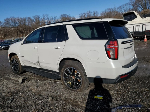 2021 Chevrolet Tahoe RST with VIN 1GNSKRKDXMR467023, listed as a Copart auction lot 85567584 with 19,760 mi miles and Salvage Title. Bid and sale history available at carsss.com. Image 2.