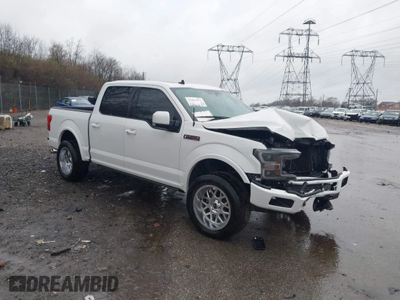 2019 Ford F-150 XL with VIN 1FTEW1E58KFC00154, listed as a IAAI auction lot 41051975 with 57,746 mi miles and . Bid and sale history available at DreamBid. Image 1.
