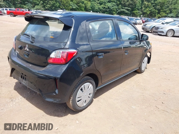 2024 Mitsubishi Mirage ES with VIN ML32AUHJ6RH019745, listed as a IAAI auction lot 42691194 with 1,823 mi miles and . Bid and sale history available at DreamBid. Image 4.