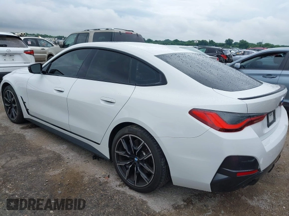 2023 BMW 4 Series 430i xDrive with VIN WBA73AV04PFP03416, listed as a IAAI auction lot 42469606 with 43,234 mi miles and . Bid and sale history available at DreamBid. Image 3.