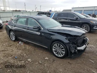 2017 Genesis G80 3.8L with VIN KMHGN4JE9HU175851, listed as a Copart auction lot 50751995 with 97,300 mi miles and Salvage title. Bid and sale history available at DreamBid. Image 4.