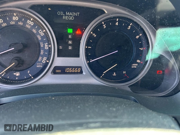 2006 Lexus IS 250 with VIN JTHCK262762007289, listed as a Copart auction lot 53722705 with 106,668 mi miles and Clean Title. Bid and sale history available at DreamBid. Image 8.