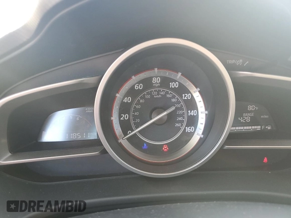 2014 Mazda 3 i SV with VIN JM1BM1T77E1212911, listed as a Copart auction lot 43633875 with 118,511 mi miles and Salvage Title. Bid and sale history available at DreamBid. Image 9.