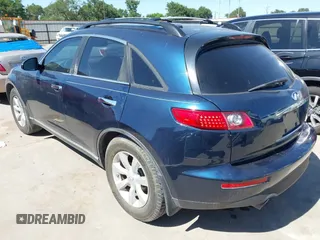 2005 Infiniti FX with VIN JNRAS08U35X101960, listed as a IAAI auction lot 42087971 with 158,766 mi miles and . Bid and sale history available at DreamBid. Image 3.