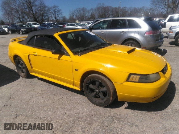 2003 Ford Mustang GT Deluxe with VIN 1FAFP45X93F305703, listed as a IAAI auction lot 41767835 with 173,111 mi miles. Bid and sale history available at carsss.com. Image 1.