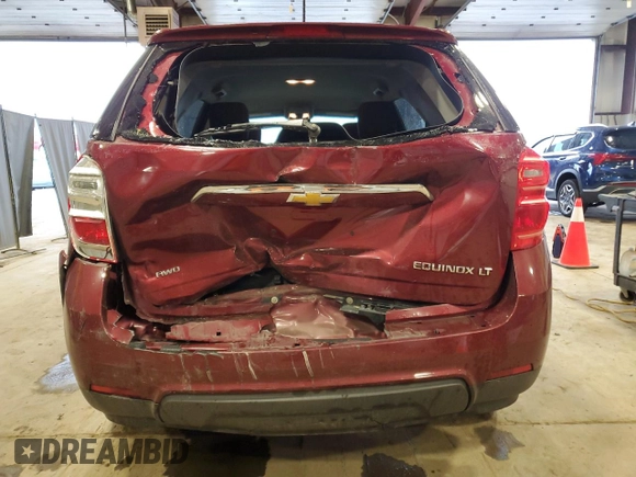 2016 Chevrolet Equinox LT with VIN 2GNFLFEK5G6127107, listed as a Copart auction lot 51999675 with 116,255 mi miles and Salvage Title. Bid and sale history available at DreamBid. Image 6.