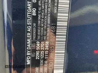 2018 Mercedes-Benz E-Class E 400 with VIN WDD1J6FB5JF027681, listed as a Copart auction lot 52737645 with 25,867 mi miles and Salvage Title. Bid and sale history available at carsss.com. Image 12.