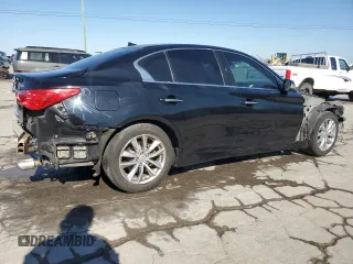 2015 Infiniti Q50 Premium with VIN JN1BV7AP8FM336966, listed as a Copart auction lot 50609175 with 100,564 mi miles and Salvage Title. Bid and sale history available at carsss.com. Image 3.
