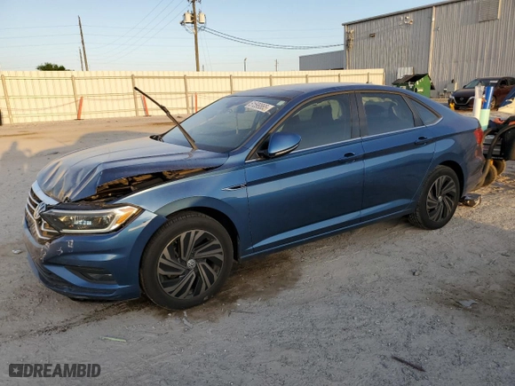 2019 Volkswagen Jetta SEL Premium with VIN 3VWG57BU2KM174450, listed as a Copart auction lot 51599865 with 45,118 mi miles and Non Repairable. Bid and sale history available at carsss.com. Image 1.