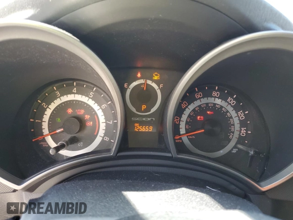 2011 Scion tC with VIN JTKJF5C74B3010047, listed as a Copart auction lot 47317555 with 125,659 mi miles and Salvage Title. Bid and sale history available at carsss.com. Image 9.