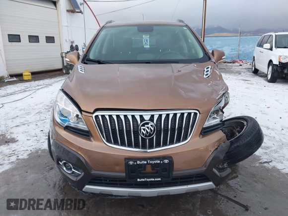 2016 Buick Encore Leather with VIN KL4CJCSB0GB571295, listed as a IAAI auction lot 41121647 with 30,936 mi miles. Bid and sale history available at carsss.com. Image 12.