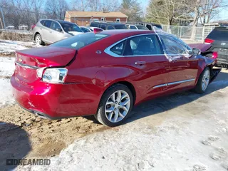 2020 Chevrolet Impala Premier with VIN 1G1105S3XLU106342, listed as a IAAI auction lot 41327286 with 63,611 mi miles. Bid and sale history available at carsss.com. Image 4.