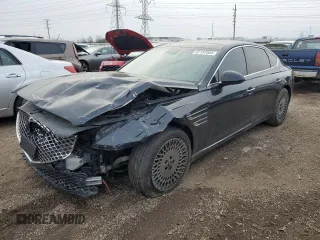 2022 Genesis G80 2.5T with VIN KMTGB4SC1NU108992, listed as a Copart auction lot 87187064 with 0 mi miles and Clean Title. Bid and sale history available at carsss.com. Image 1.