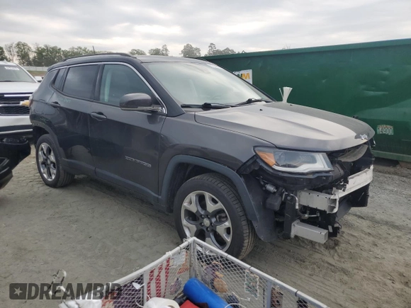 2018 Jeep Compass Limited z VIN 3C4NJDCB1JT222462, wystawiony jako Copart lot #57334595 z przebiegiem 86 306 mil mil oraz Szkoda całkowita • Salvage title. Historia ofert i sprzedaży dostępna na DreamBid. Obrazek 4.