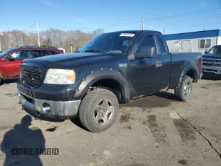 2007 Ford F-150 XL with VIN 1FTRF14V27KB48974, listed as a Copart auction lot 46954675 with 165,212 mi miles and Salvage title. Bid and sale history available at DreamBid. Image 1.