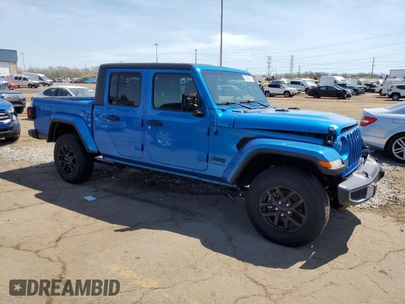 2021 Jeep Gladiator Willys с VIN 1C6HJTAG2ML611446, выставлен на аукционе Copart как лот 54394025 с пробегом 37 914 миль миль и Списание • Salvage title. История ставок и продаж доступна на DreamBid. Изображение 4.