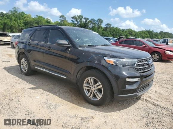 2020 Ford Explorer XLT z VIN 1FMSK7DH1LGD16140, wystawiony jako Copart lot #53114445 z przebiegiem 83 164 mil mil oraz Szkoda całkowita • Salvage title. Historia ofert i sprzedaży dostępna na DreamBid. Obrazek 4.