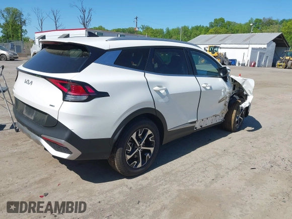 2023 Kia Sportage EX with VIN KNDPVCAG1P7072520, listed as a IAAI auction lot 42144538 with 68,375 mi miles and . Bid and sale history available at DreamBid. Image 4.