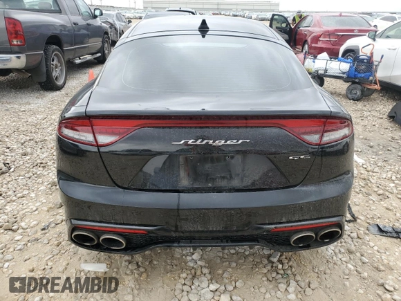 2022 Kia Stinger GT-Line with VIN KNAE35LD4N6106199, listed as a Copart auction lot 79139164 with 53,358 mi miles and Salvage Title. Bid and sale history available at DreamBid. Image 6.