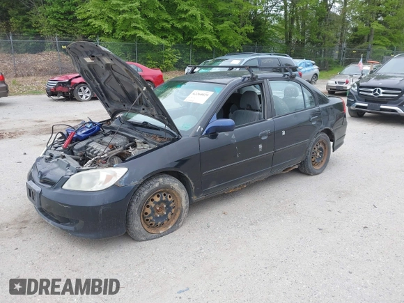2004 Honda Civic LX z VIN 2HGES165X4H543397, wystawiony jako IAAI lot #42260029 z przebiegiem 210 072 mil mil oraz . Historia ofert i sprzedaży dostępna na DreamBid. Obrazek 2.