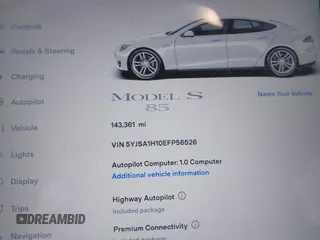 2014 Tesla Model S 60 with VIN 5YJSA1H10EFP56526, listed as a IAAI auction lot 41871784 with 143,361 mi miles and . Bid and sale history available at DreamBid. Image 16.