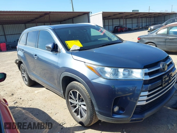 2017 Toyota Highlander XLE with VIN 5TDKZRFH2HS526283, listed as a IAAI auction lot 41669159 with 122,112 mi miles and . Bid and sale history available at DreamBid. Image 1.