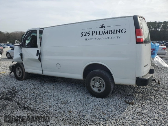 2017 Chevrolet Express Cargo with VIN 1GCWGAFF4H1351037, listed as a Copart auction lot 43127665 with Not Provided miles and Non Repairable. Bid and sale history available at DreamBid. Image 2.