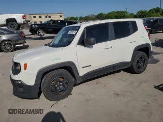 2018 Jeep Renegade Sport with VIN ZACCJAAB3JPG80875, listed as a Copart auction lot 52586975 with 157,913 mi miles and Salvage Title. Bid and sale history available at DreamBid. Image 1.