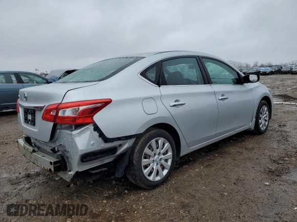2017 Nissan Sentra S with VIN 3N1AB7AP8HY281410, listed as a Copart auction lot 47598765 with 125,075 mi miles and Salvage Title. Bid and sale history available at DreamBid. Image 3.