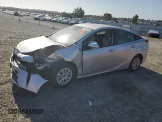 2022 Toyota Prius L Eco with VIN JTDKAMFU3N3162492, listed as a Copart auction lot 55139395 with 0 mi miles and Salvage Title. Bid and sale history available at carsss.com. Image 1.