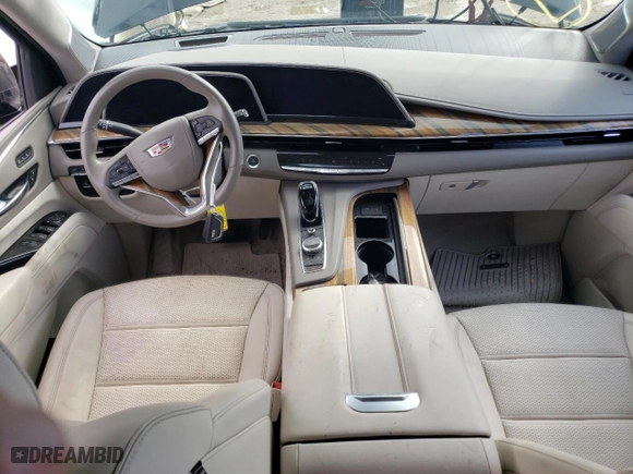 2021 Cadillac Escalade Sport Platinum with VIN 1GYS4GKL1MR204704, listed as a Copart auction lot 60263974 with 46,336 mi miles and Salvage Title. Bid and sale history available at carsss.com. Image 8.