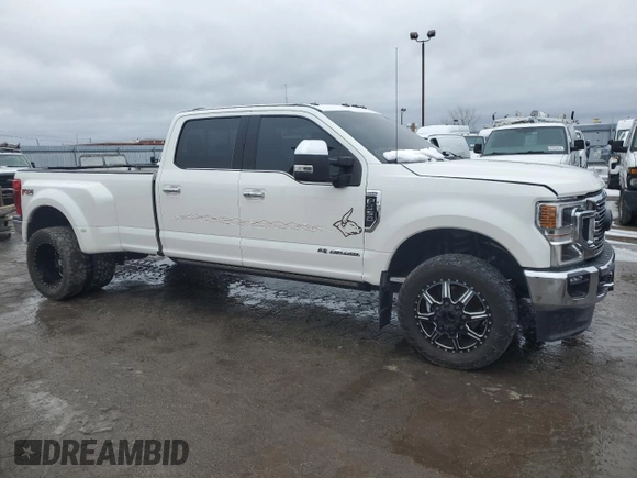 2021 Ford F-350 XL with VIN 1FT8W3DT1MEC35748, listed as a Copart auction lot 85919634 with 79,909 mi miles and Salvage title. Bid and sale history available at DreamBid. Image 4.