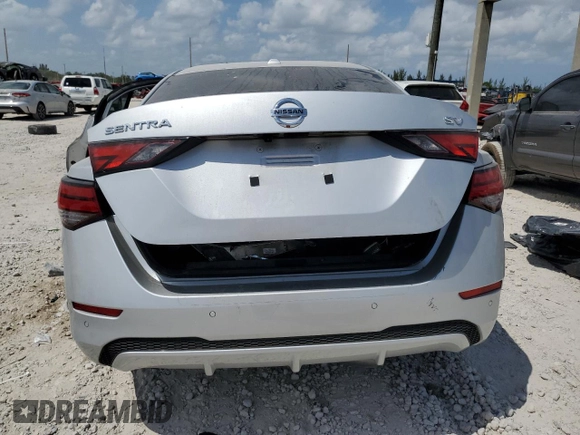 2022 Nissan Sentra SV with VIN 3N1AB8CV5NY295987, listed as a Copart auction lot 53198265 with Not Provided miles and Non Repairable. Bid and sale history available at carsss.com. Image 6.