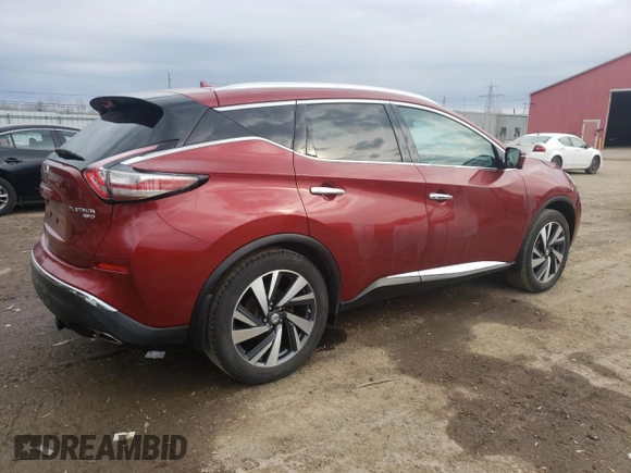 2015 Nissan Murano S with VIN 5N1AZ2MH2FN245928, listed as a Copart auction lot 46996224 with 213,150 mi miles and Clean title. Bid and sale history available at DreamBid. Image 3.
