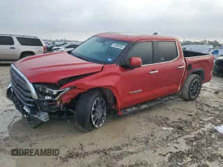 2025 Toyota Tundra Limited with VIN 5TFJA5DBXSX274391, listed as a Copart auction lot 49898385 with 92 mi miles and Salvage title. Bid and sale history available at DreamBid. Image 1.