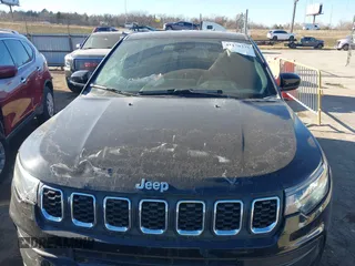 2024 Jeep Compass Sport with VIN 3C4NJDAN1RT126498, listed as a IAAI auction lot 41170375 with 12,466 mi miles and . Bid and sale history available at DreamBid. Image 12.